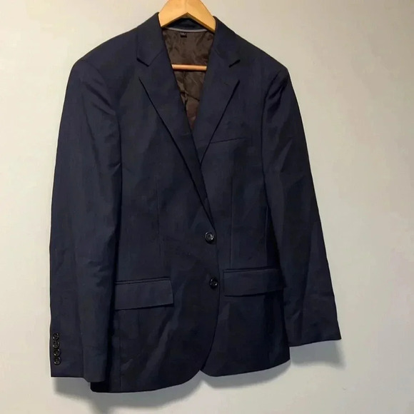 J. Crew ludlow wool tollegno 1900  navy sport coat blazer jacket 38S slim - Picture 2 of 7